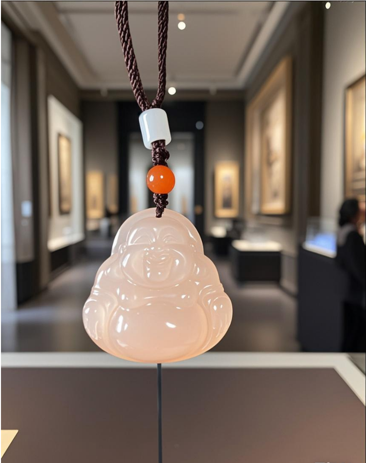 （文姐）粉魄灵犀佛公吊坠