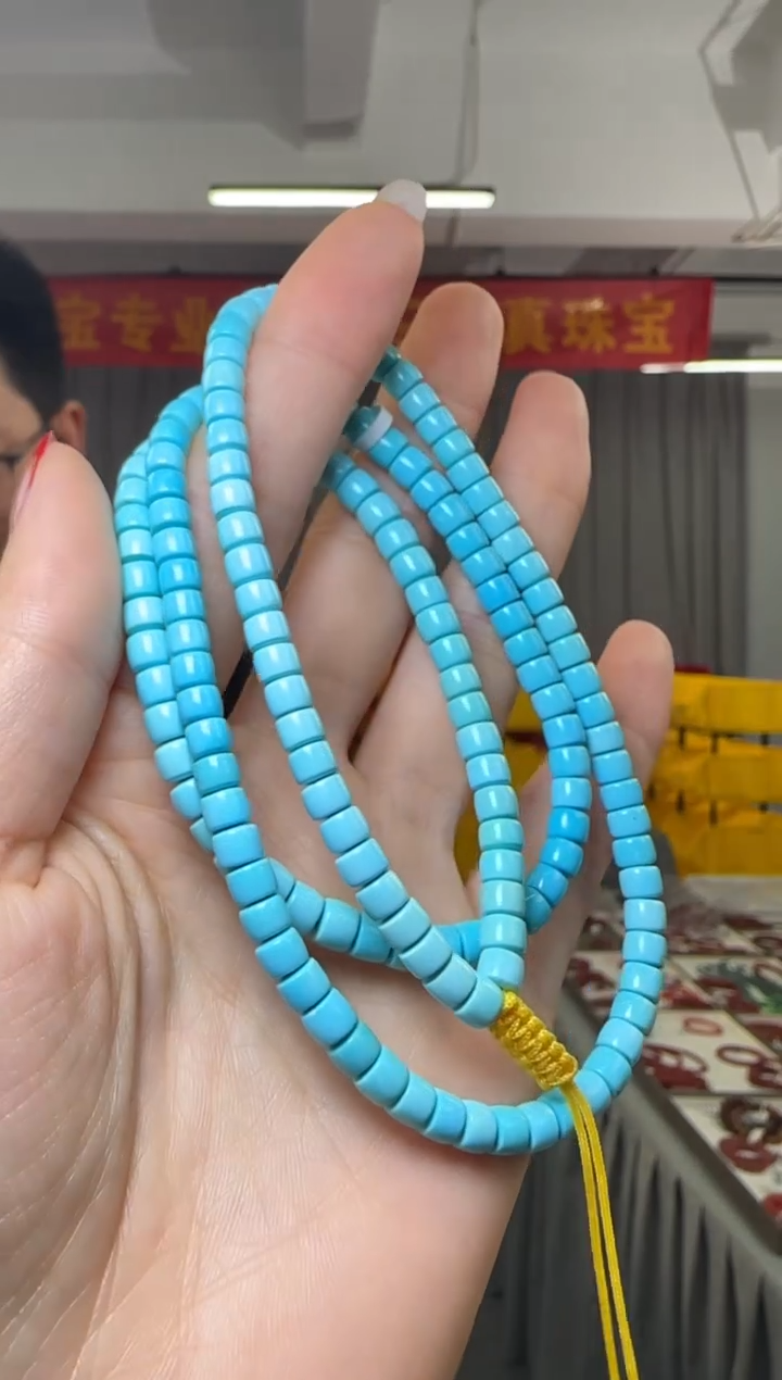 【闪购商品】绿松石项链未镶嵌绿松石直切项链28-29g