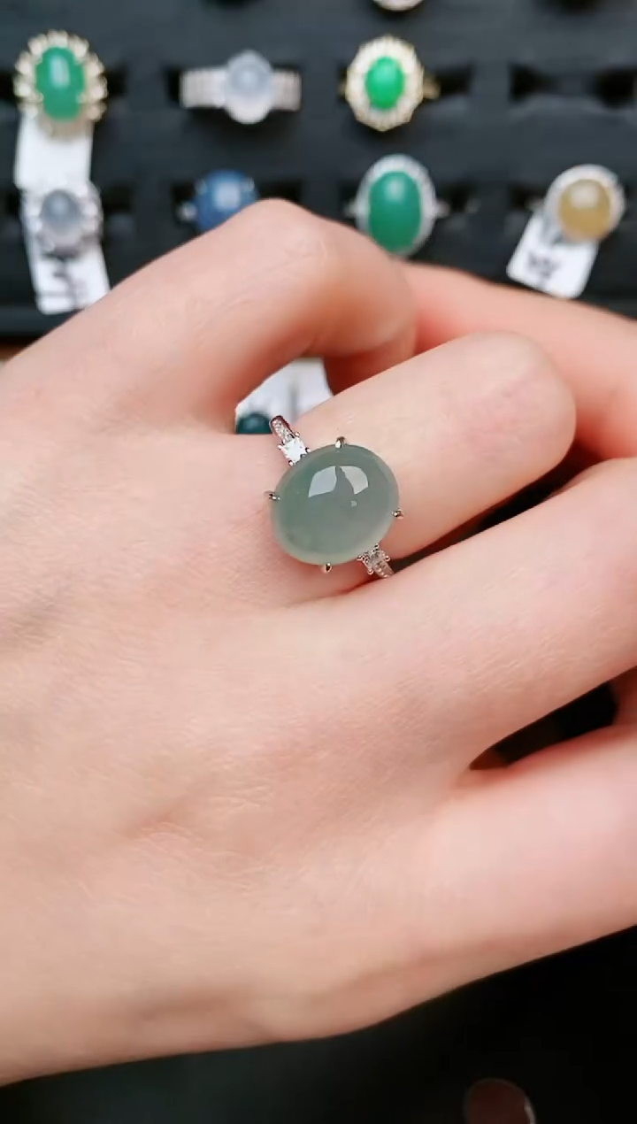 【闪购商品】翡翠戒指银S925镶嵌.....