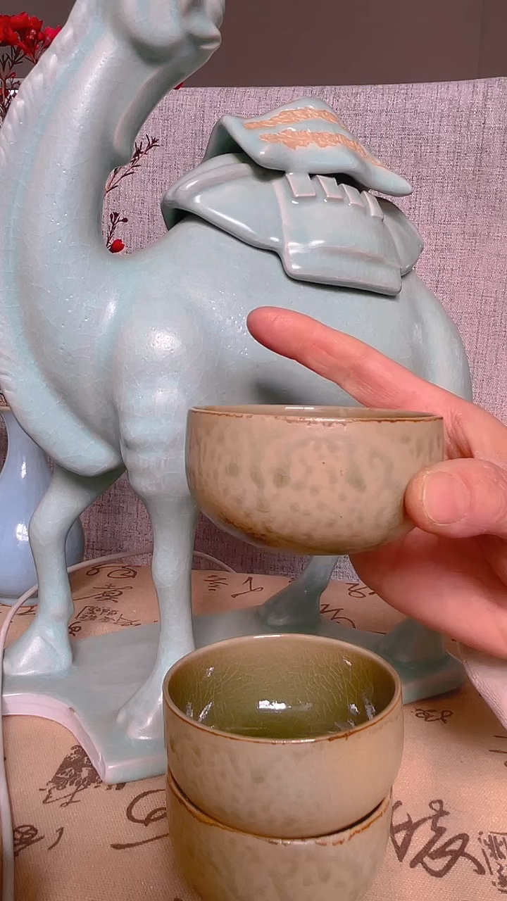 【闪购商品】瓷片原生态原矿草木灰杯子