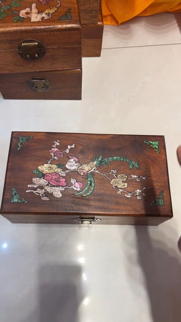 【闪购商品】木鸟踏花枝 首饰盒