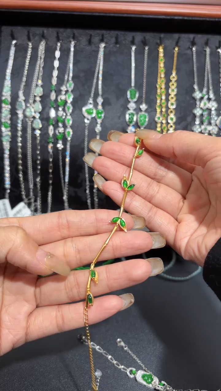 【闪购商品】翡翠颈饰银S925镶嵌蛋面/支持复检/一件