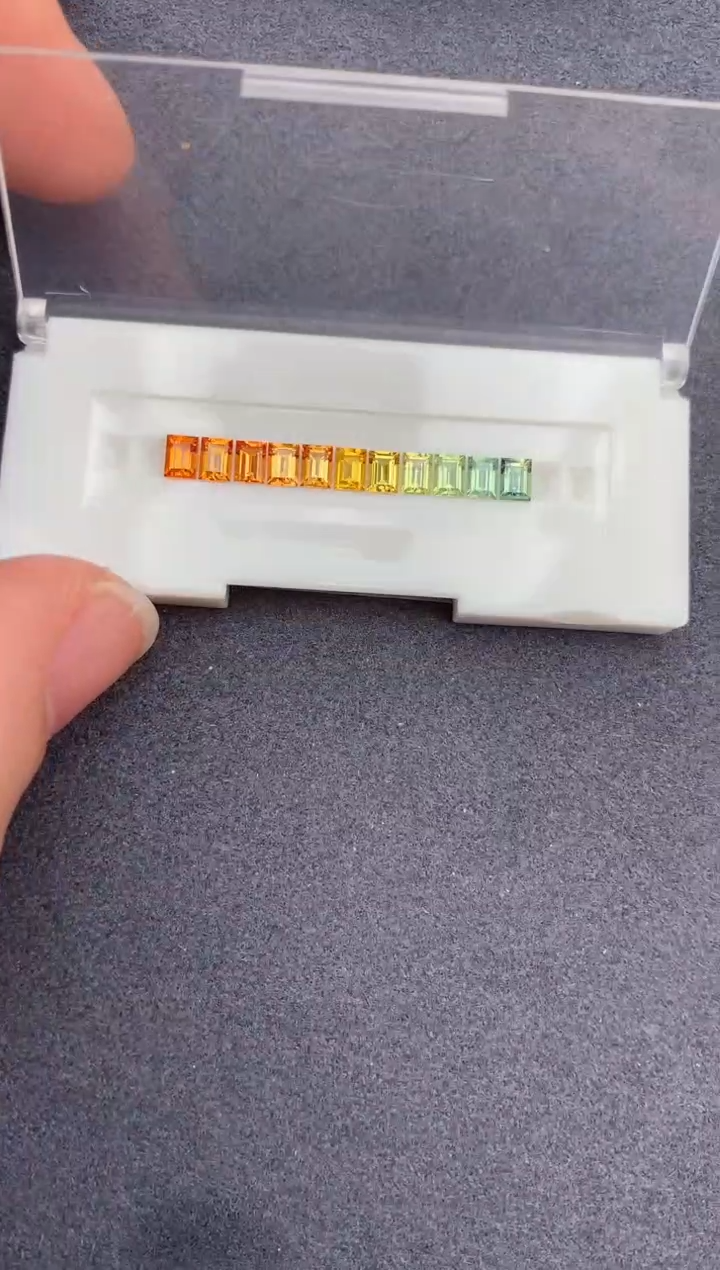 【闪购商品】彩色蓝宝石裸石未镶嵌1.7ct彩蓝宝套盒