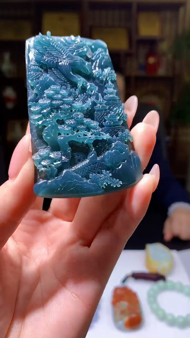 【闪购商品】定制翡翠未镶嵌8053jj-毛货挂件12