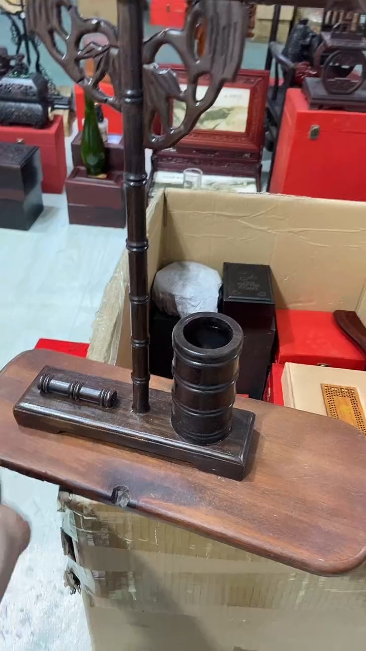 木HT 竹节笔架  
