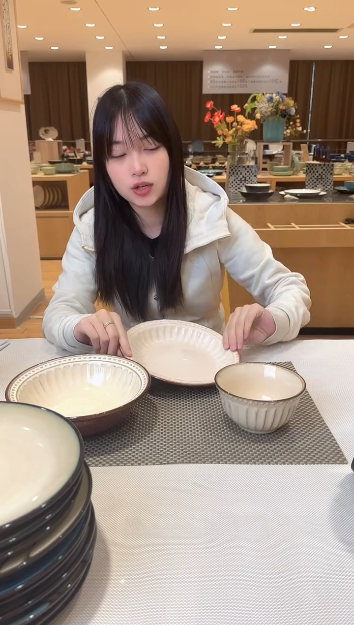 瓷片罗马假日组合+筷子