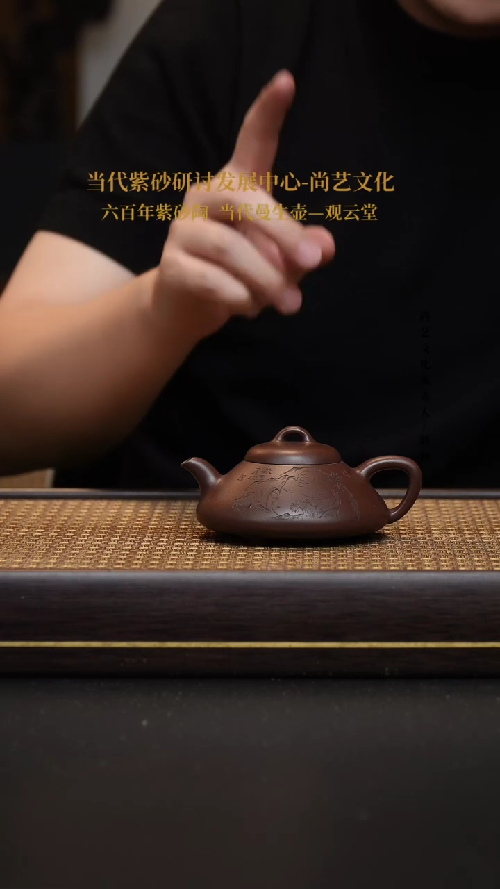 茶壶紫砂宜兴紫砂壶石瓢