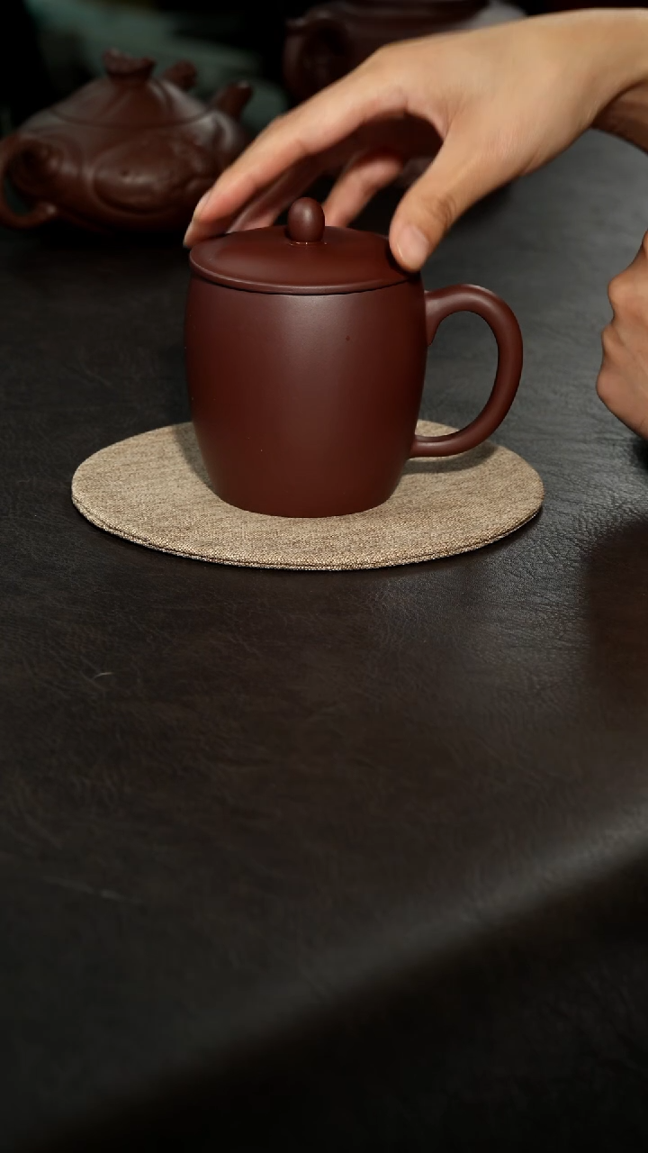 茶壶紫砂01光板紫砂盖杯