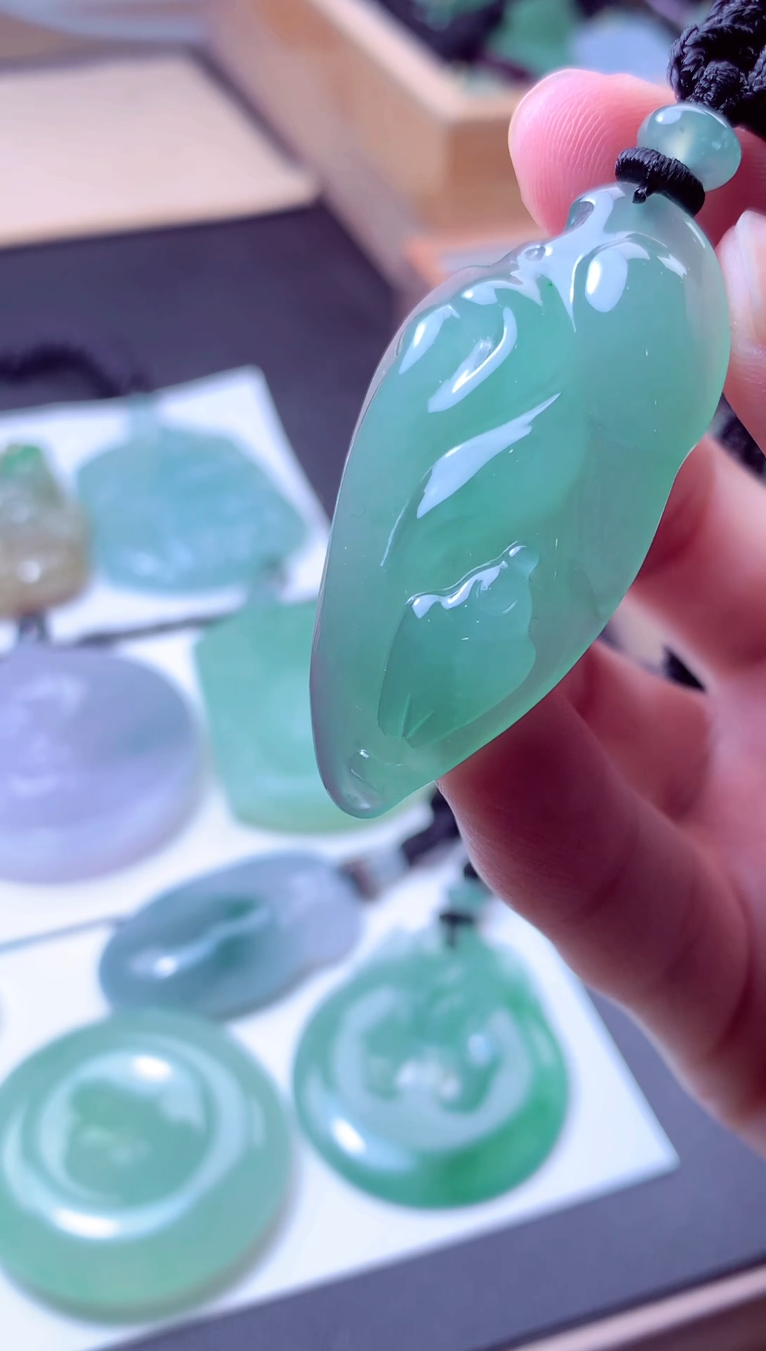 颈饰未镶嵌翡翠天然A货翡翠