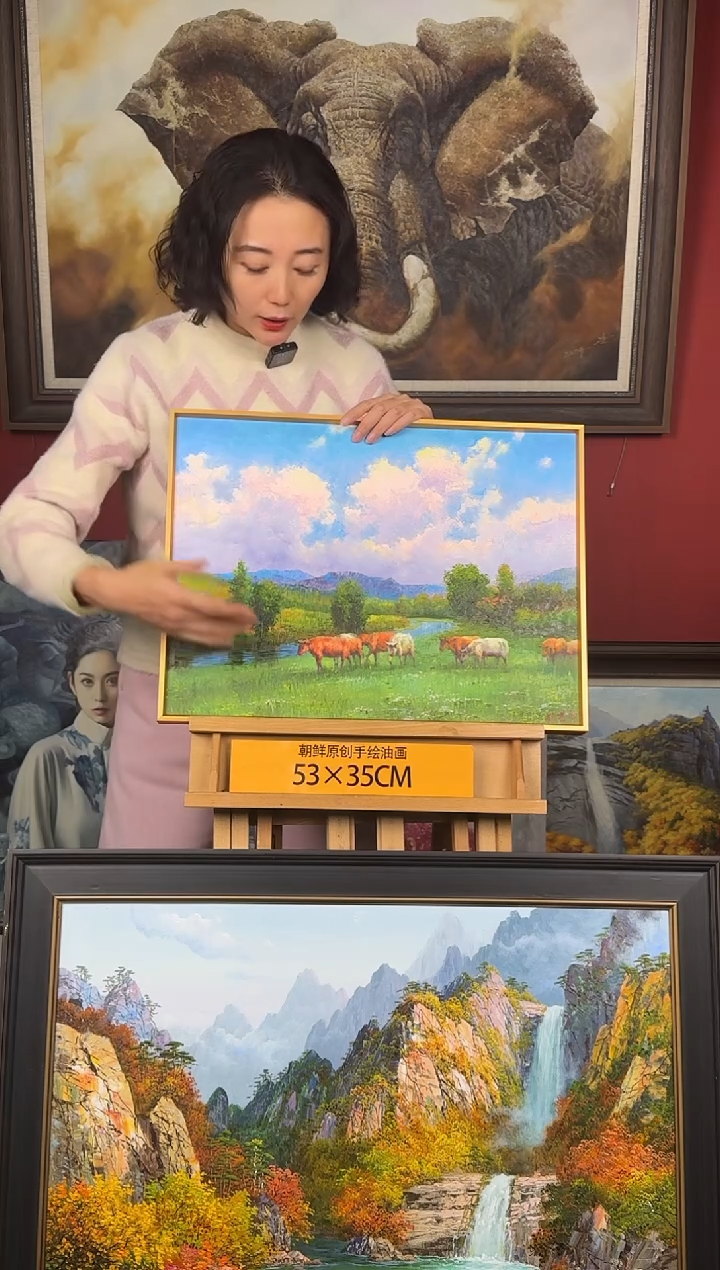 油画【21号】约53*35cm丨朝鲜原创纯手绘孤品油画丨顺丰包邮 