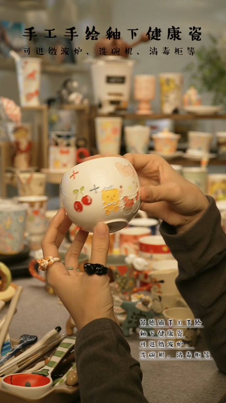 【闪购商品】杯陶瓷景德镇高温釉下彩@A326