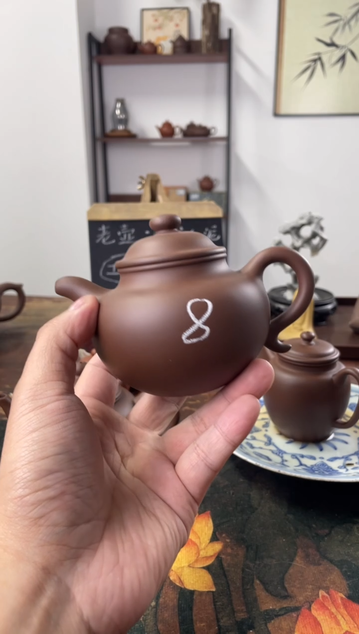茶壶紫砂麥*記90年代老壶工糙但泥好特拼莲子8