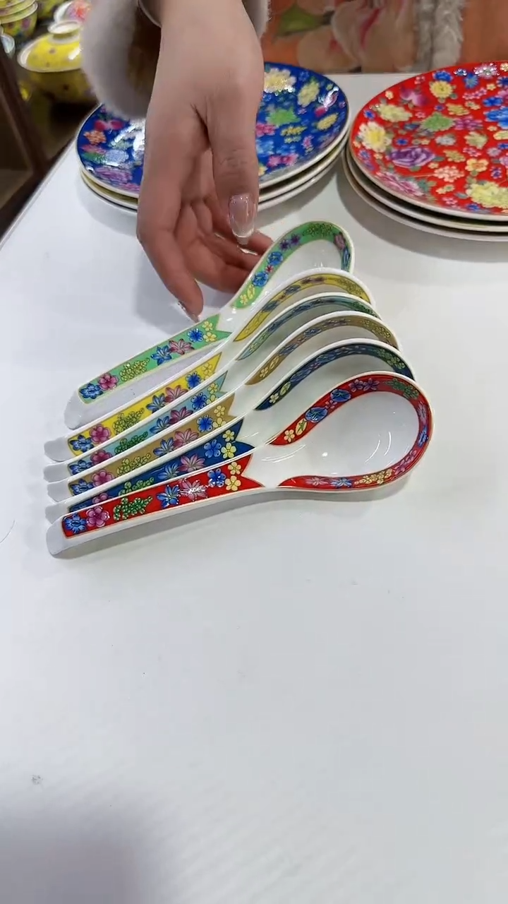 【闪购商品】瓷片小勺子6只景德镇陶瓷