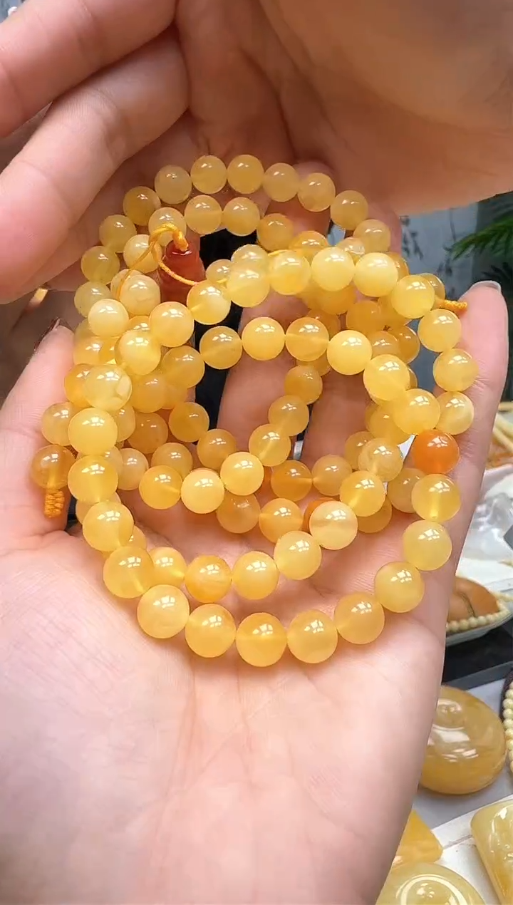 【闪购商品】琥珀裸石未镶嵌项链