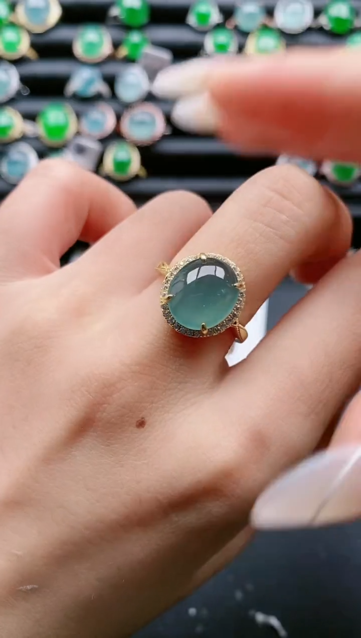 【闪购商品】翡翠戒指银S925镶嵌11111111111111