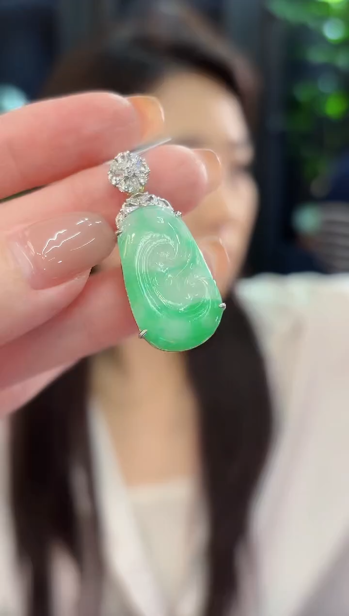 颈饰未镶嵌翡翠 缅甸A货/支持复检/一件