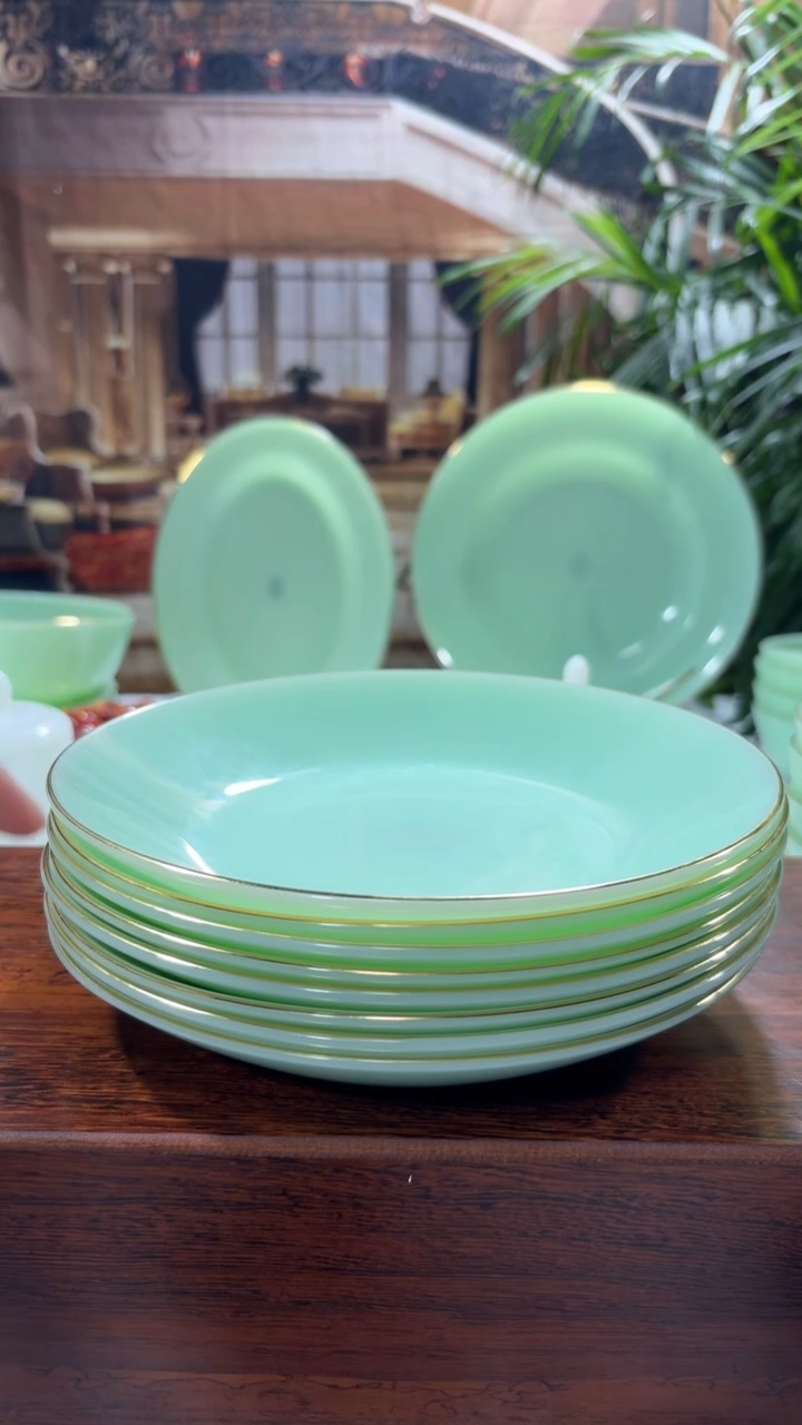 【闪购商品】...8英寸深盘10个  玉瓷【贝美】