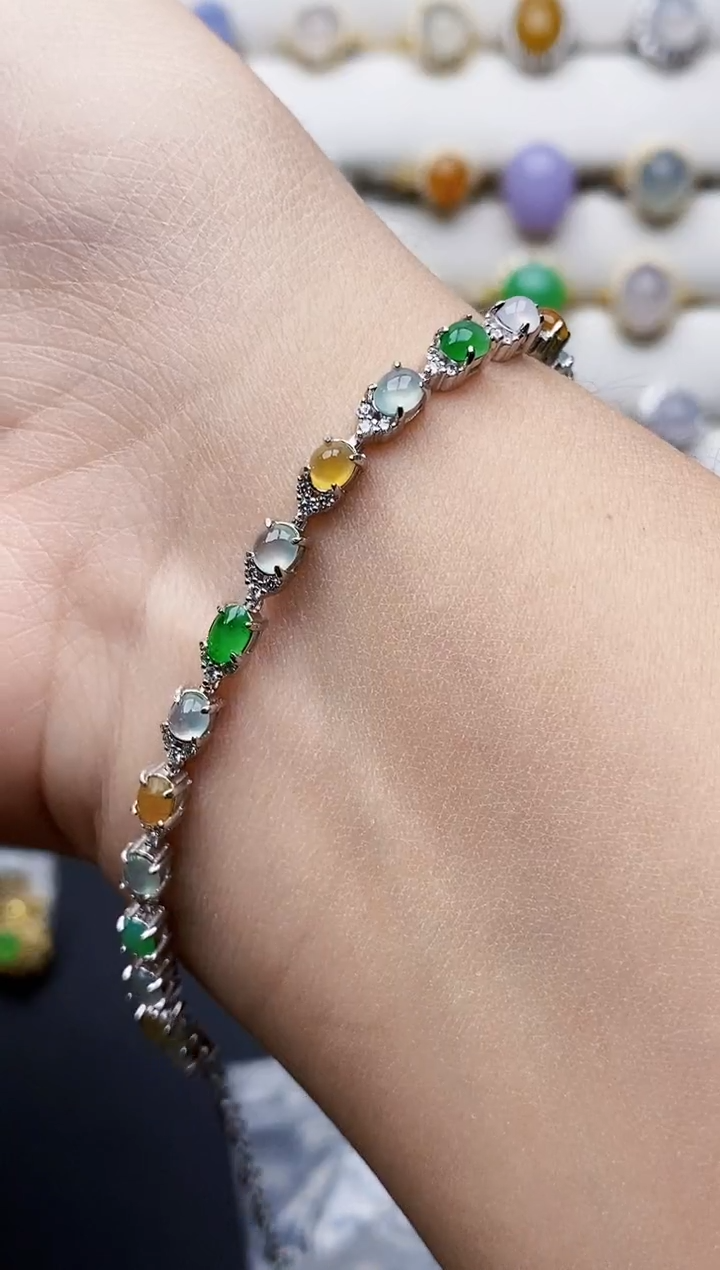 银S925镶嵌戒指翡翠1645