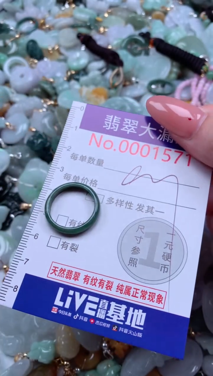 翡翠未镶嵌吊坠(不含链)1571