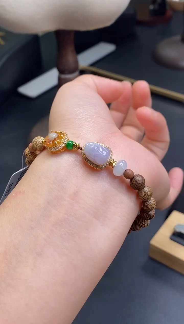 颈饰银S925镶嵌翡翠16513