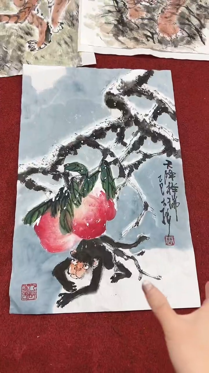 国画周大拙/国画/花鸟