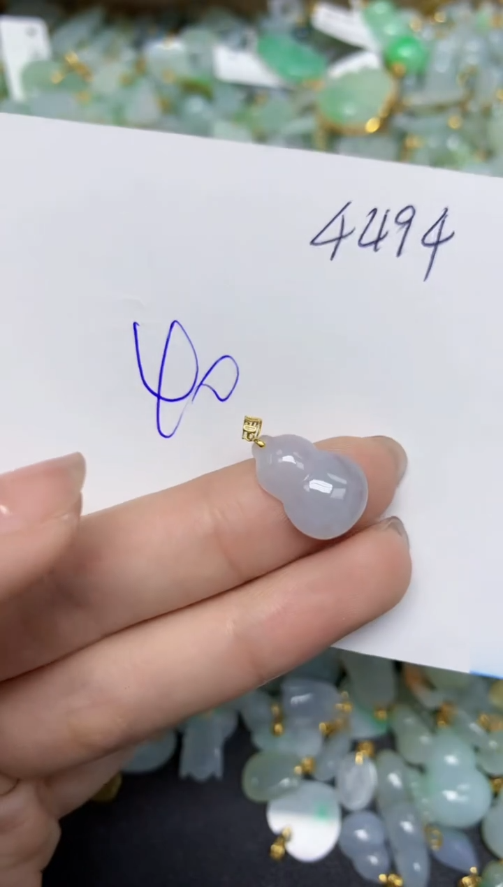 【闪购商品】翡翠颈饰18K金镶嵌 天然翡翠A货