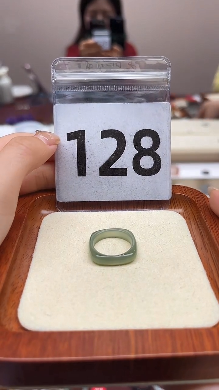 【闪购商品】和田玉戒指未镶嵌港码14号，内径17.0mm