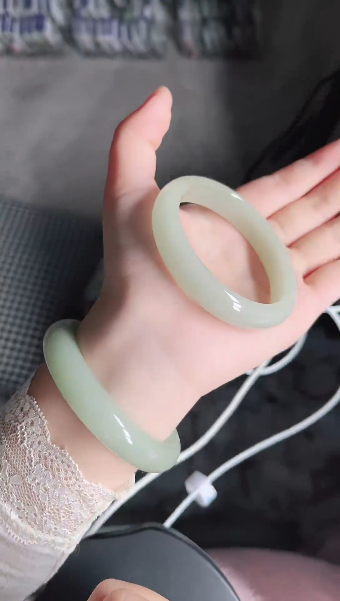 未镶嵌手镯石英岩玉168-54/55