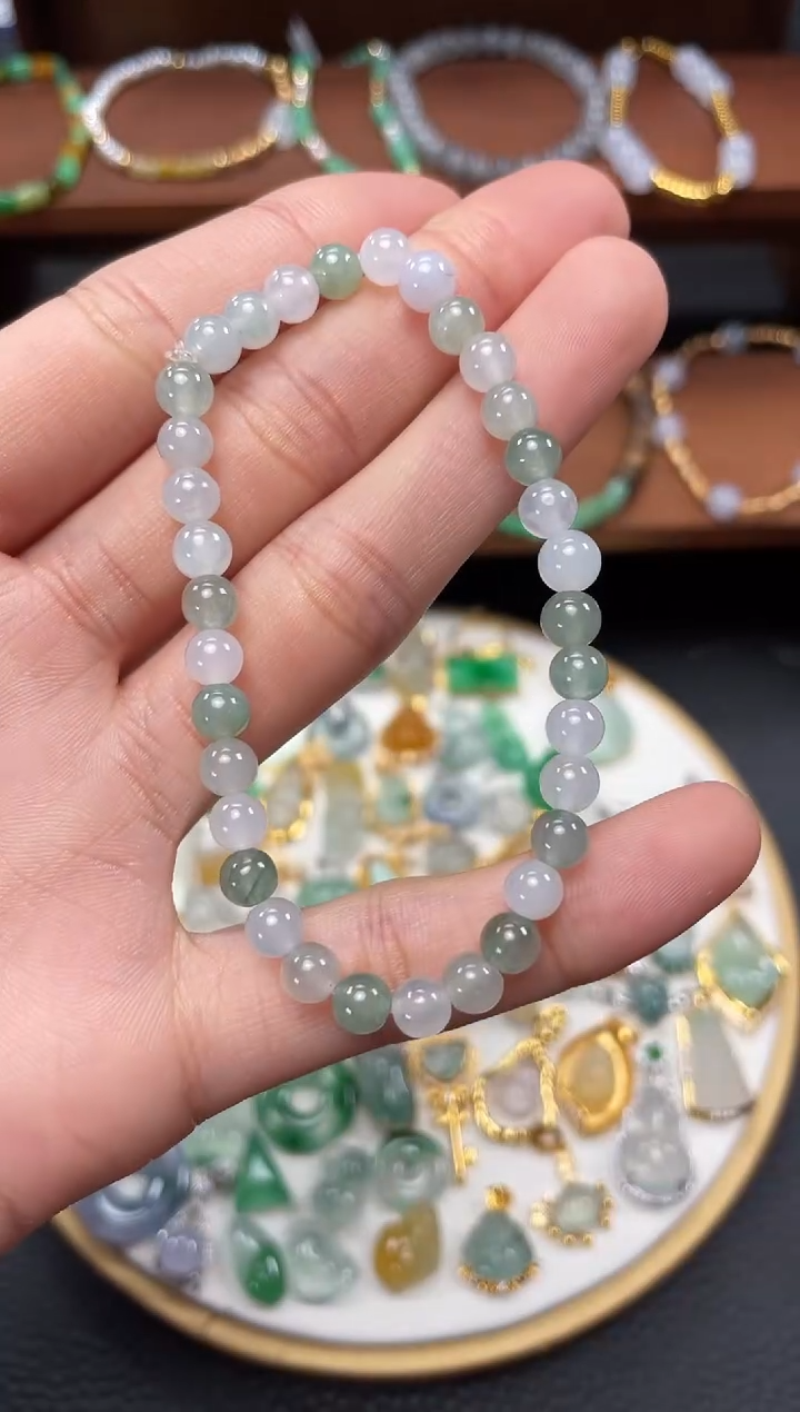 【闪购商品】翡翠套链未镶嵌一个  JK509