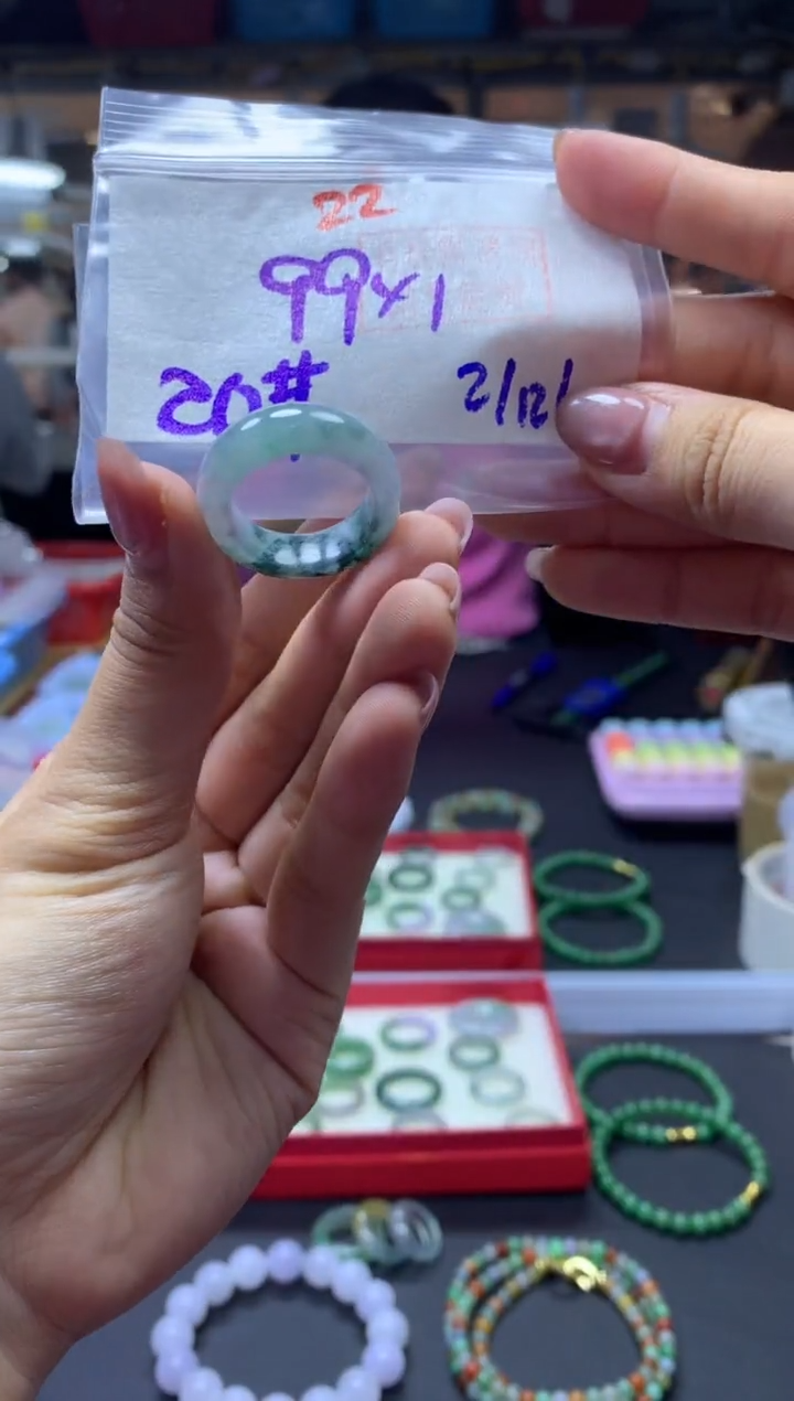 未镶嵌定制翡翠戒圈#99元-毛货需精细抛光