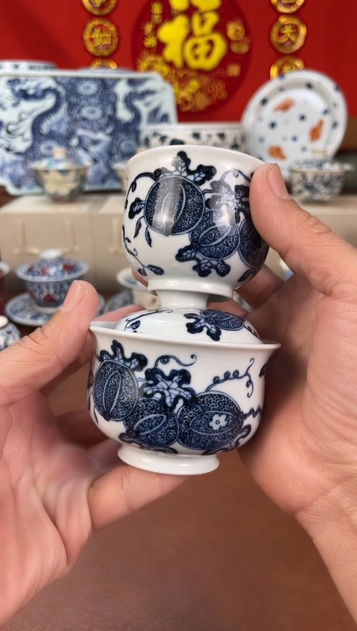 【闪购商品】主播私人福利手绘青花茶具