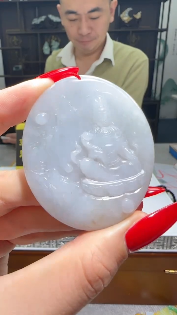 【闪购商品】翡翠颈饰未镶嵌天然翡翠A货吊坠