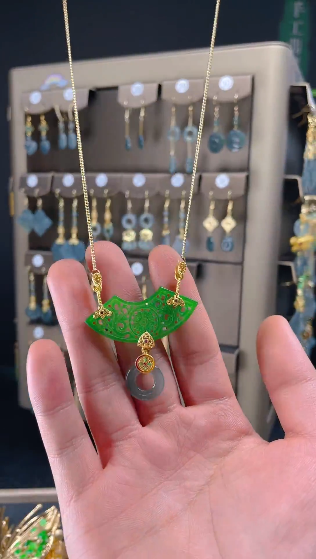 【闪购商品】翡翠耳饰合金067翡翠饰品