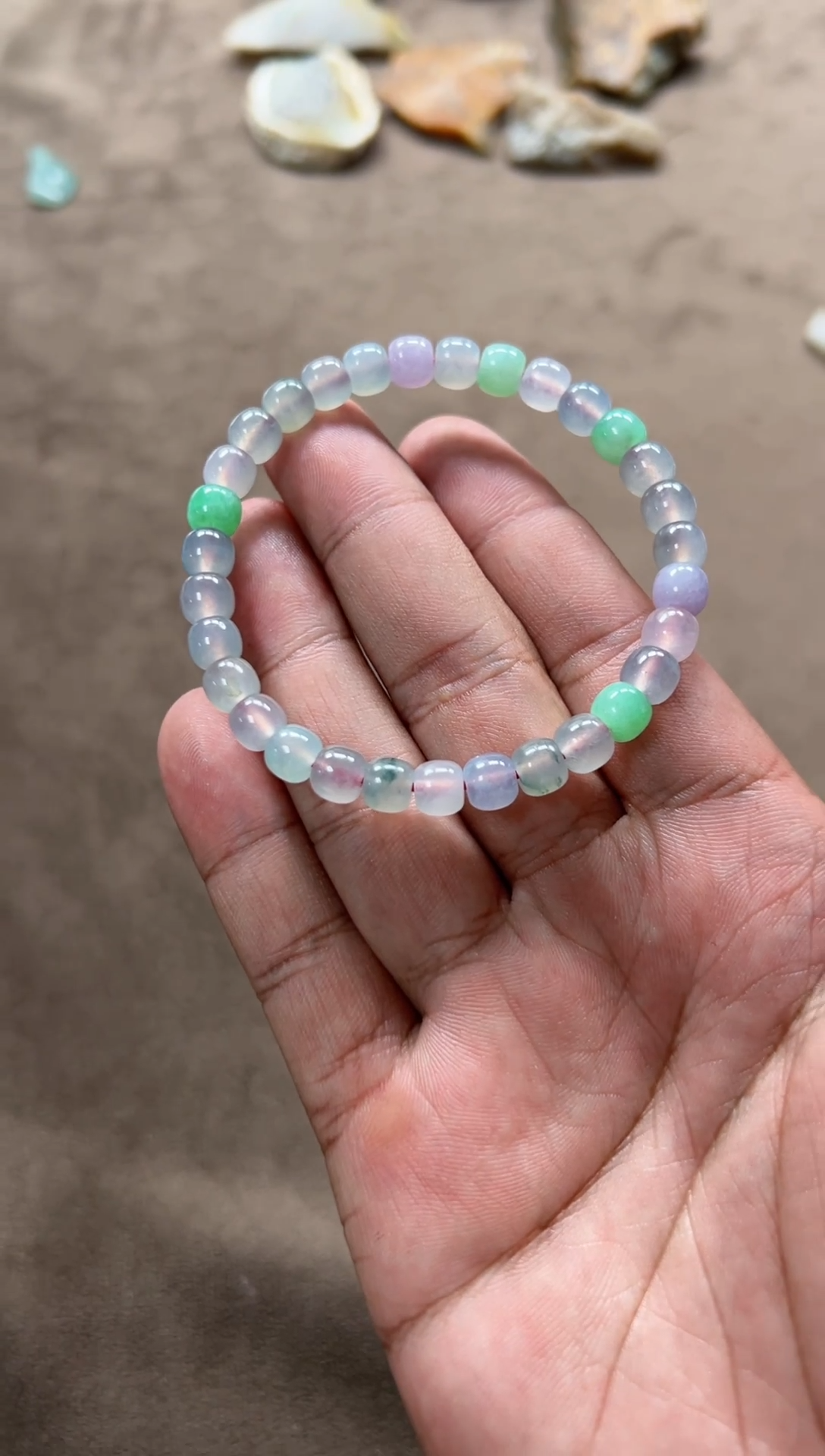 未镶嵌定制翡翠手串