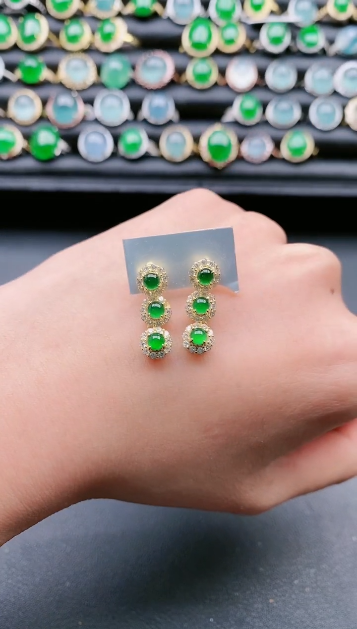 【闪购商品】翡翠戒指银S925镶嵌11111