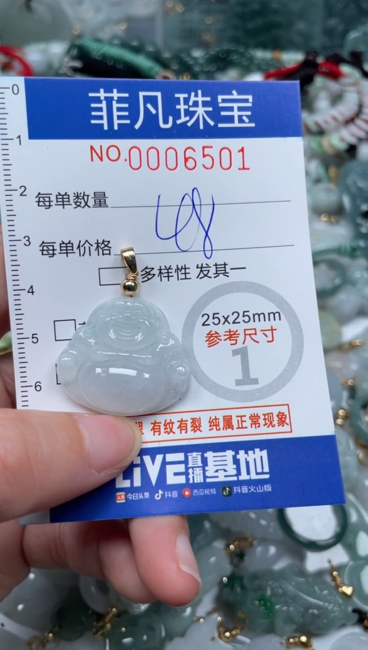 【闪购商品】翡翠颈饰未镶嵌00..6501
