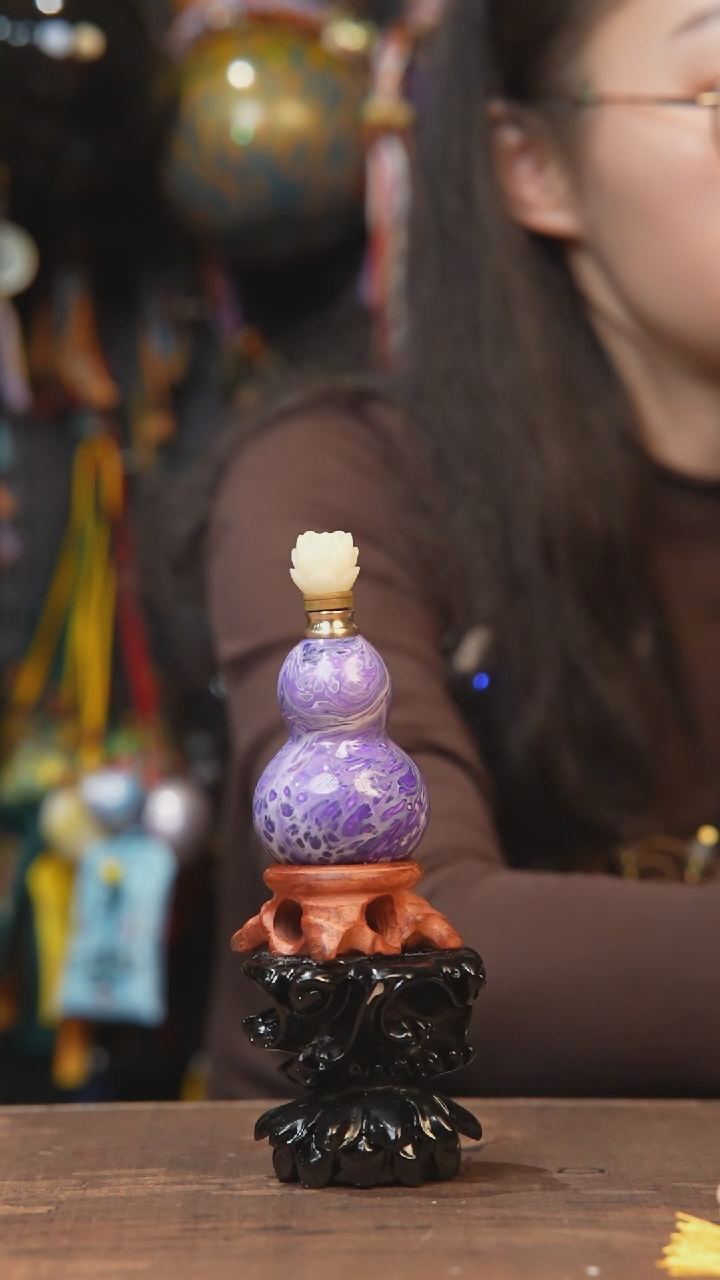 【闪购商品】965号-大漆飘漆小葫芦脖挂