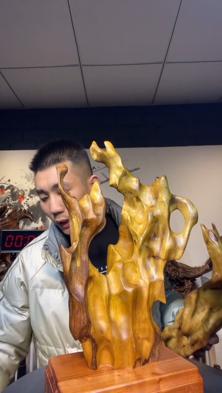 【闪购商品】金丝楠木雕金丝楠木工艺品摆件