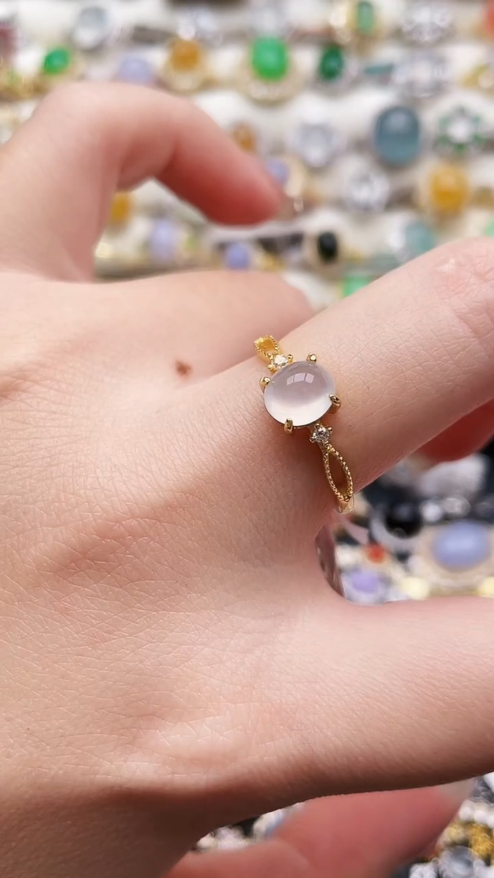 银S925镶嵌戒指翡翠35