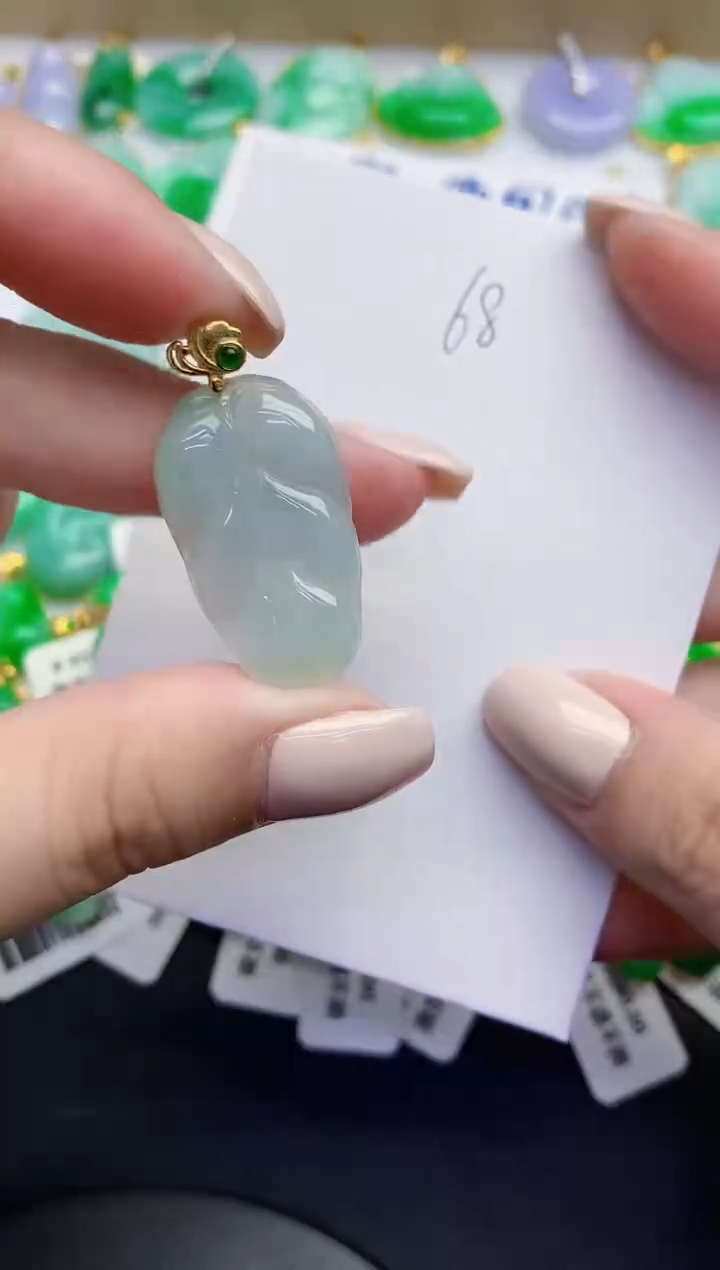 颈饰未镶嵌翡翠缅甸天然翡翠A货