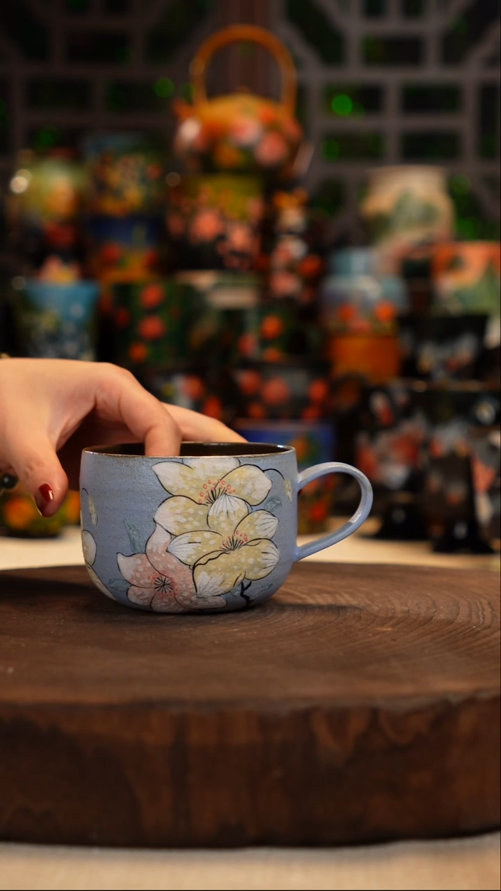 油画   釉下彩   杯子