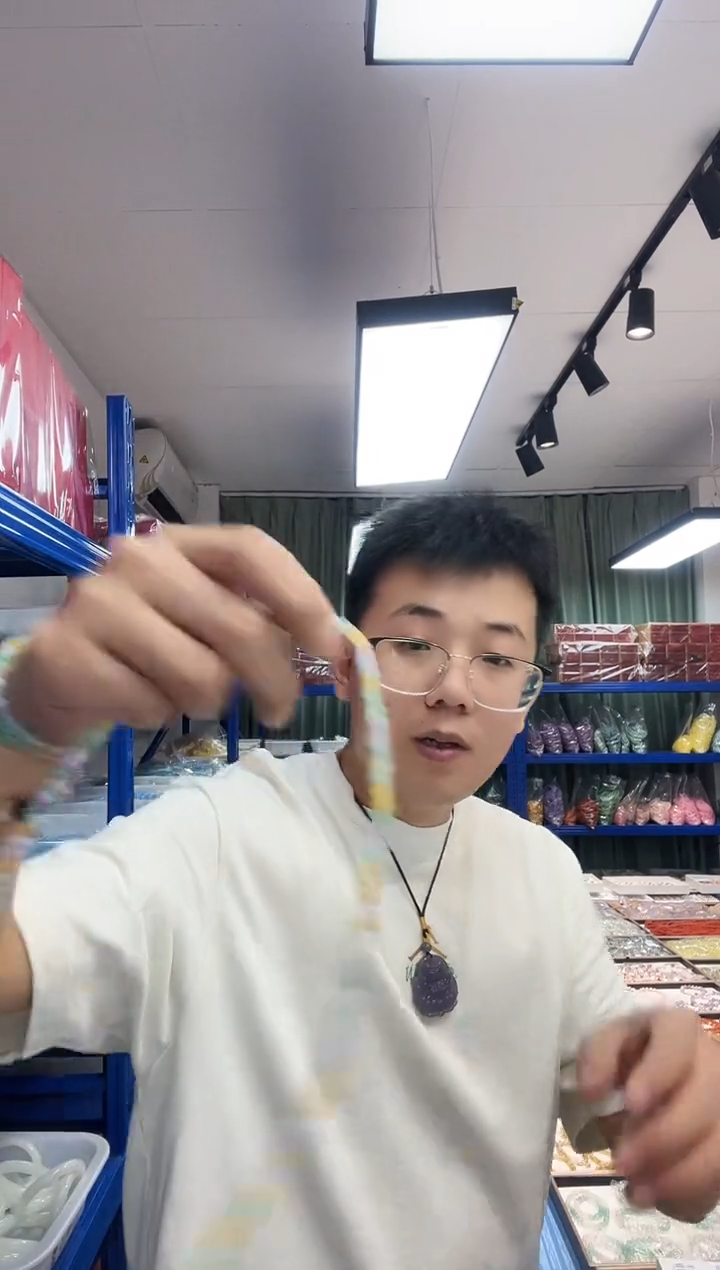 三色福绿寿三圈手串