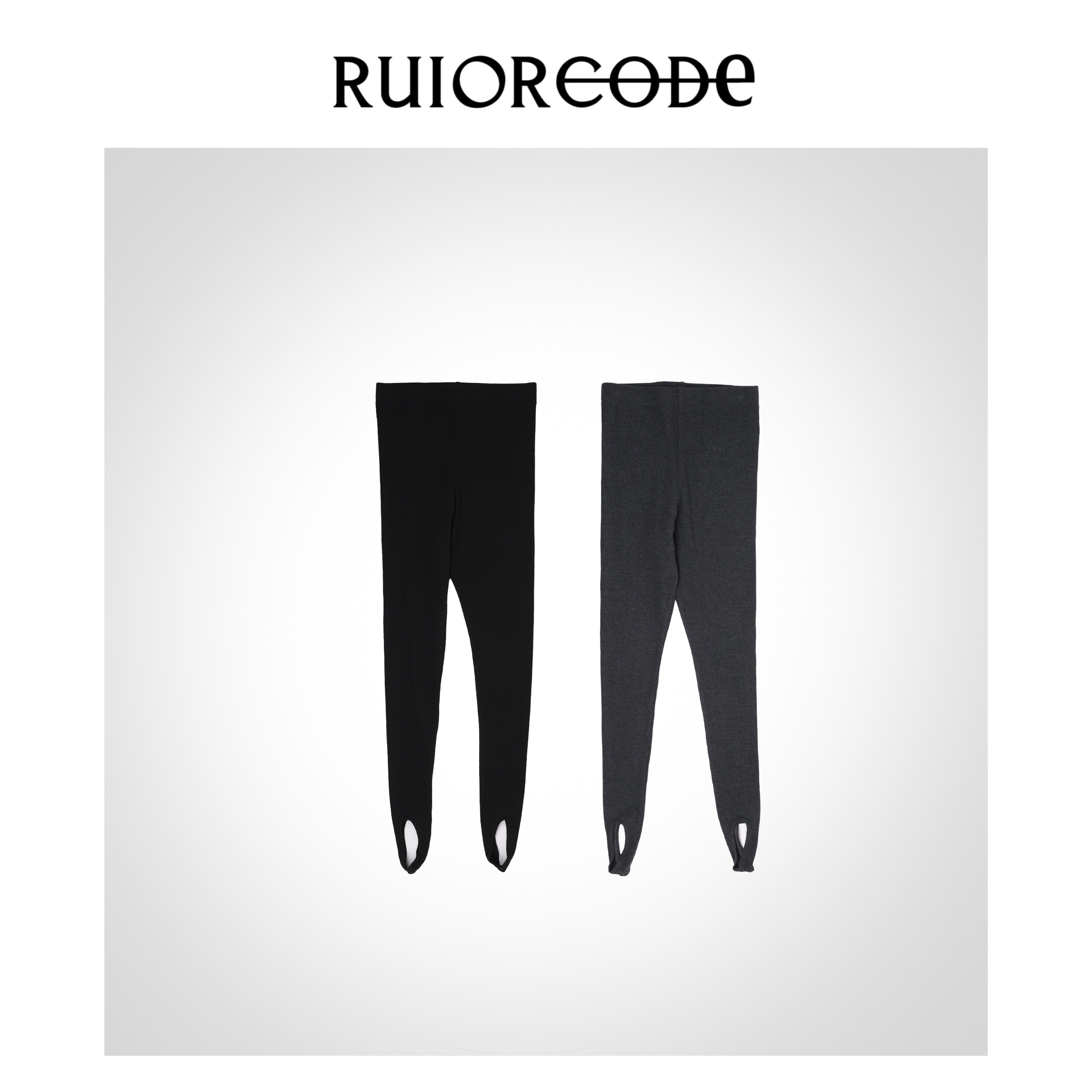 【RUIORCODE】 基础坑简约坑条磨毛弹力打底踩脚裤 理性消费！！