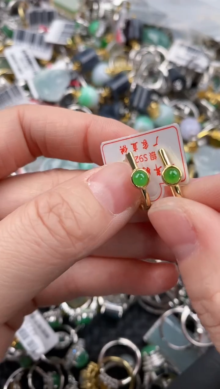 银S925镶嵌戒指翡翠555  4