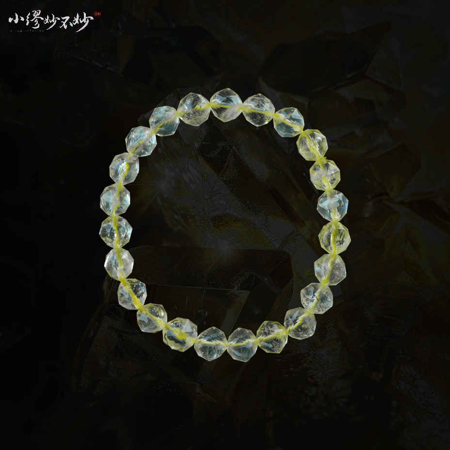 【缪老师严选】SJ3083  聚/财色/柠檬黄水晶刻面手链 多样性发其一