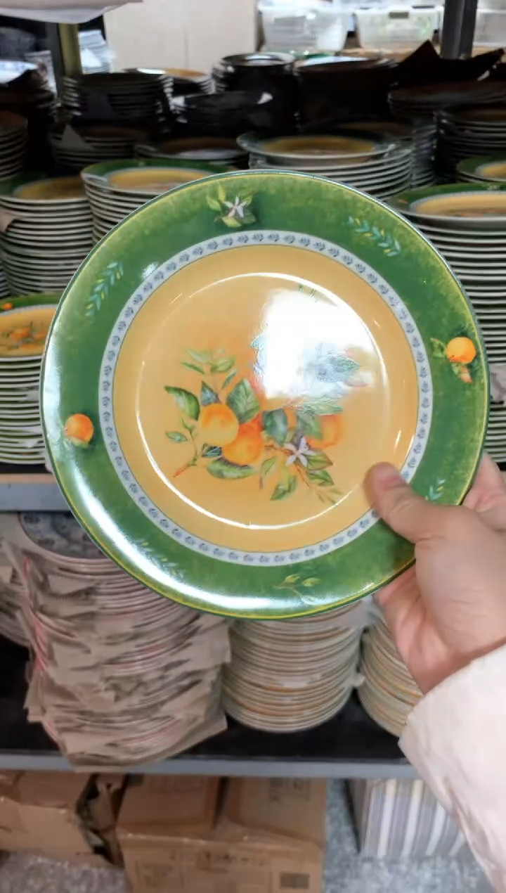 【闪购商品】瓷片陶瓷原单CC811餐具1个8寸