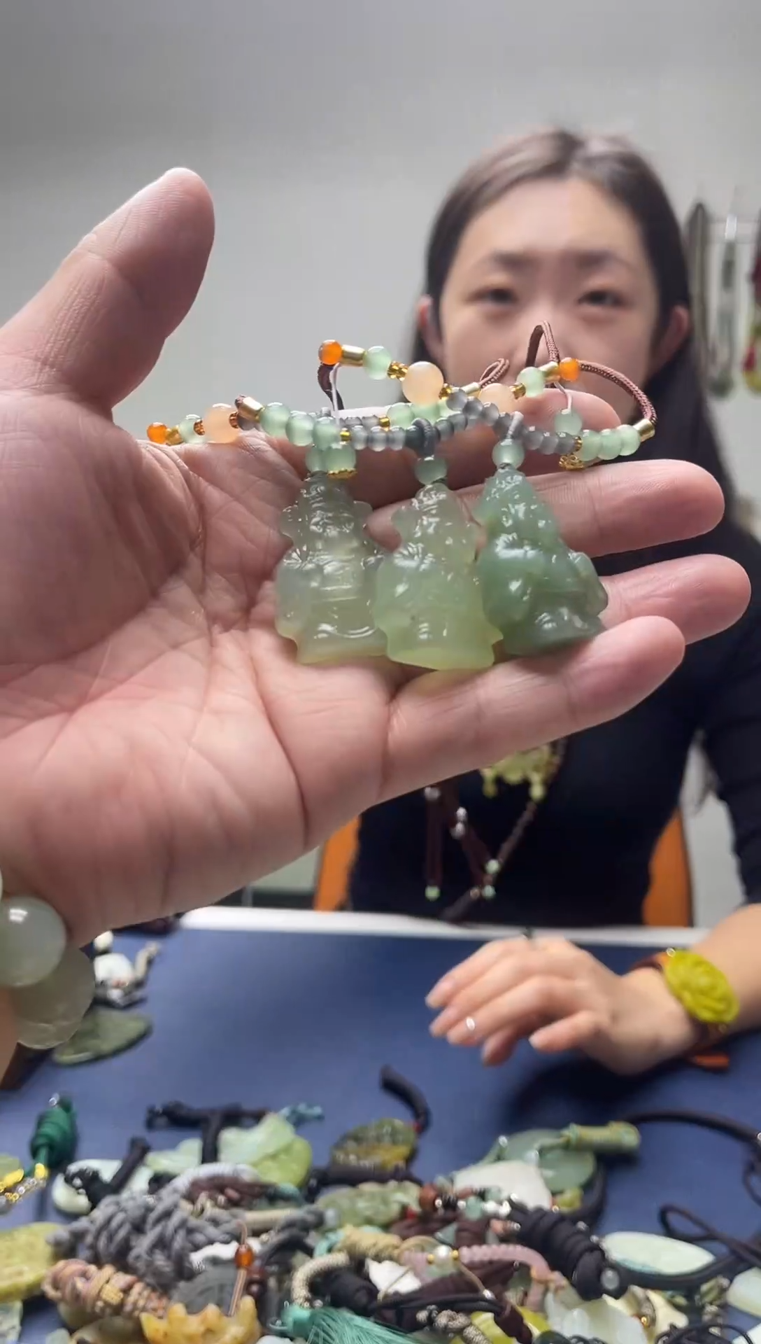 未镶嵌岫玉颈饰多样性发货 拍一发一