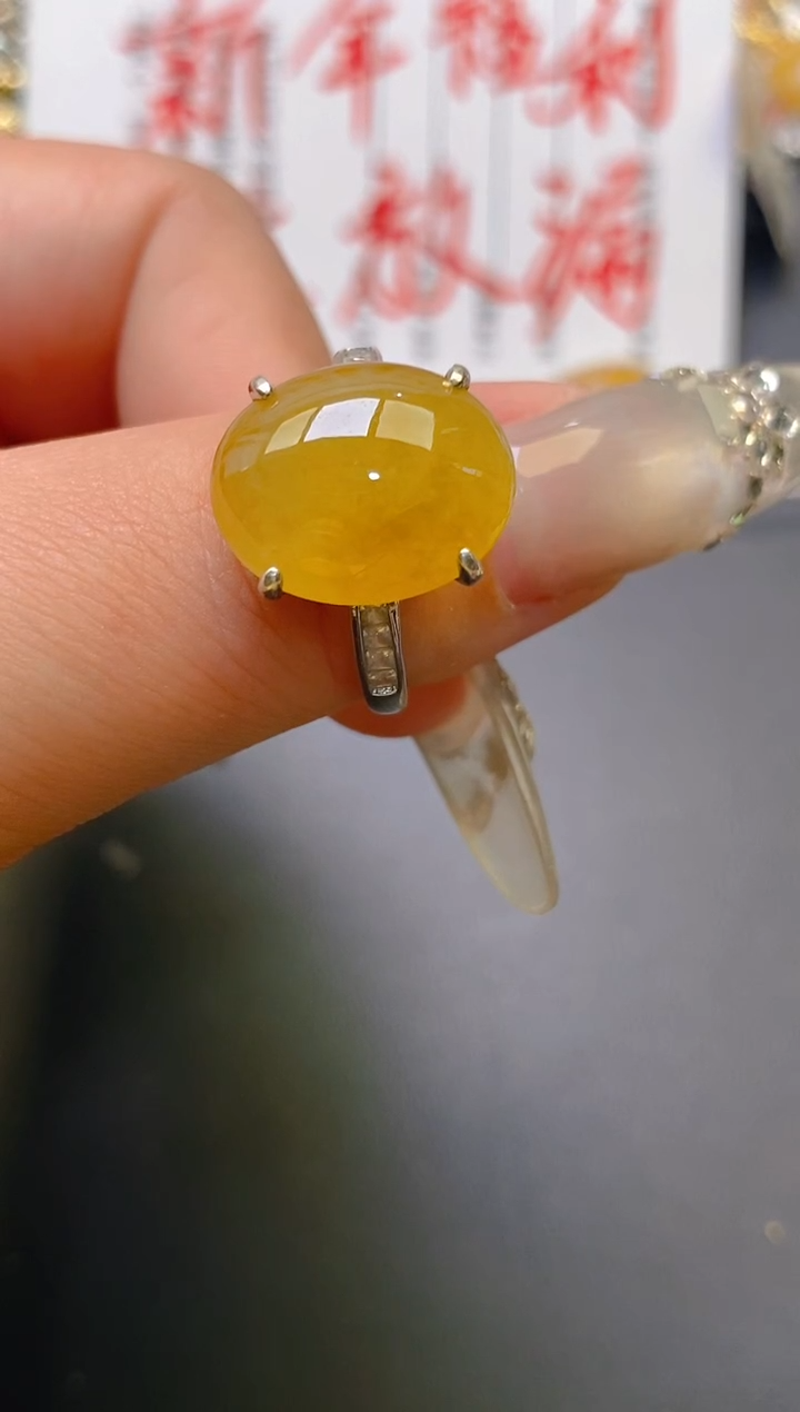 【闪购商品】翡翠耳饰银S925镶嵌天然A货翡翠1
