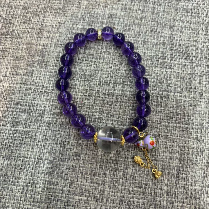 紫水晶设计款7mm手串-560505