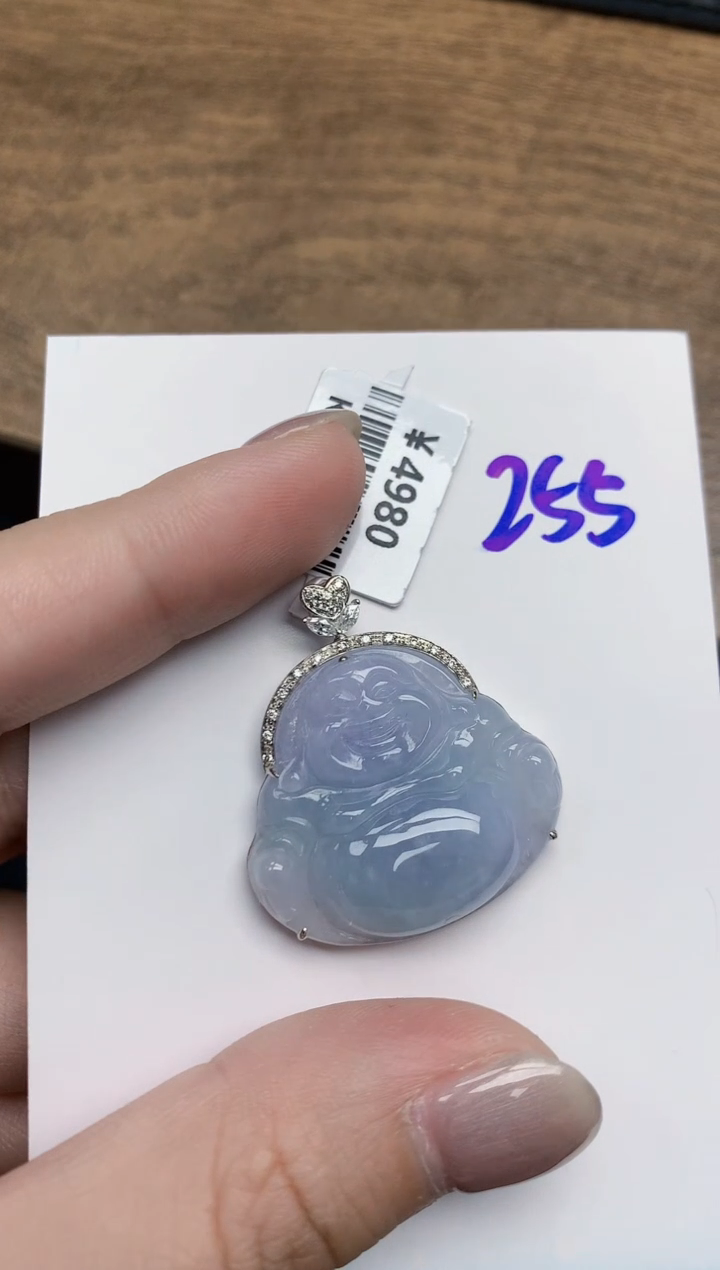 【闪购商品】翡翠颈饰18K金镶嵌天然翡翠A货